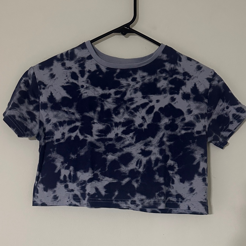 Primark Navy and Gray Tie-Dye Kids Tee